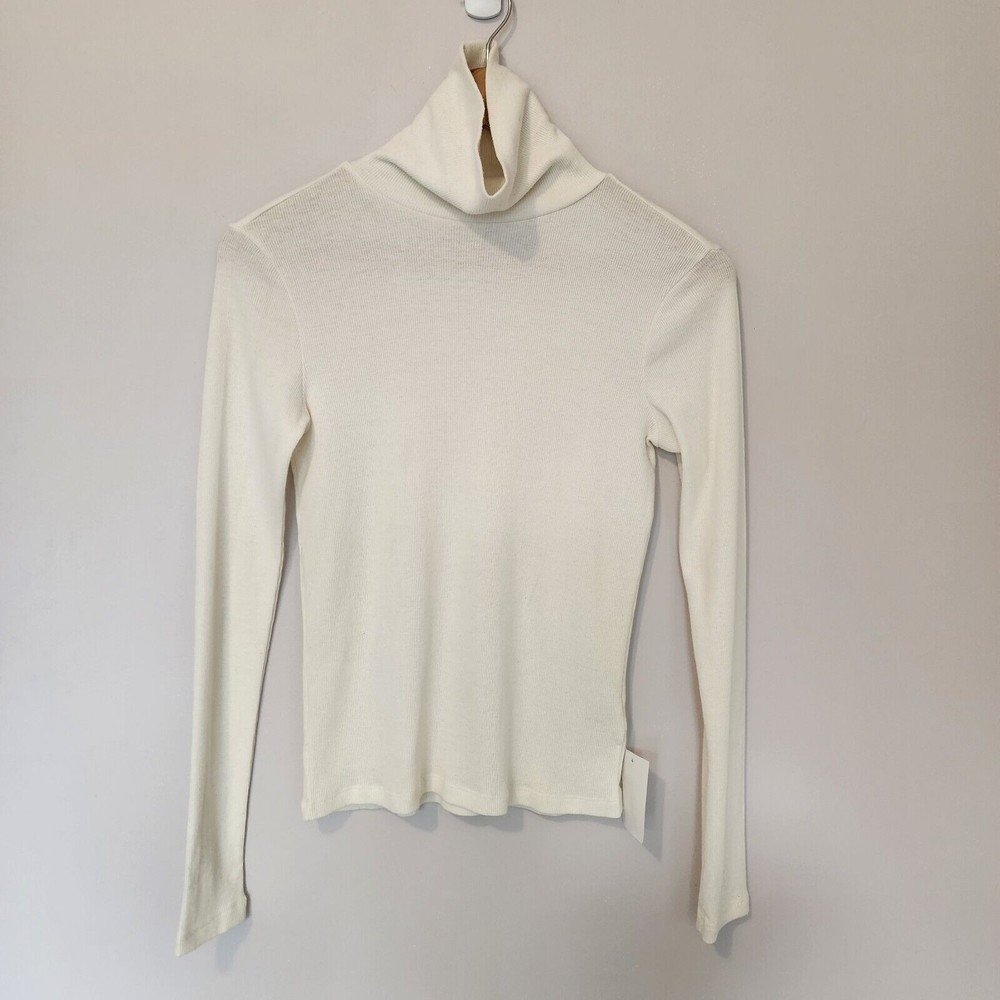BP Turtleneck Size Small Nordstrom Ivory Long Sleeve Ribbed NWT